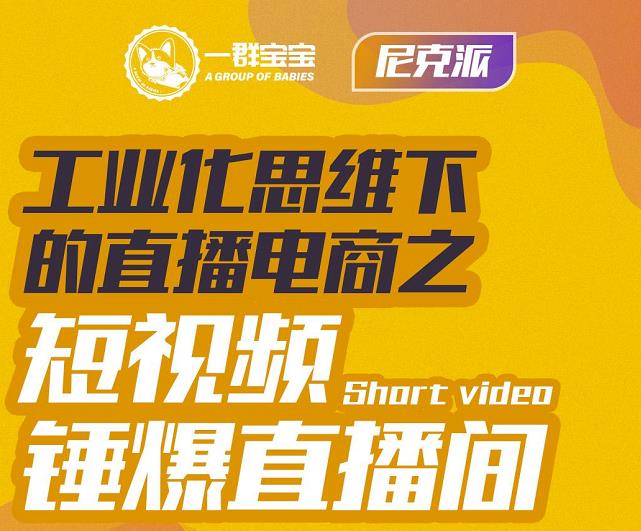 尼克派·工业化思维下的直播电商之短视频锤爆直播间，听话照做执行爆单-即时风口网