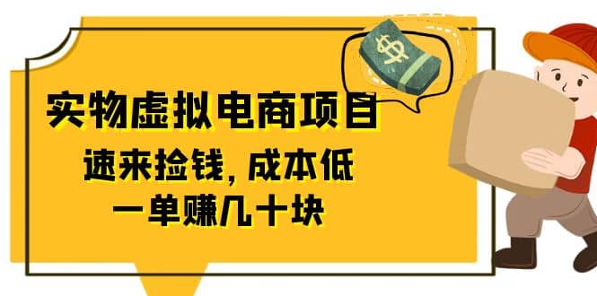 东哲日记：全网首创实物虚拟电商项目，速来捡钱，成本低，一单赚几十块！-即时风口网