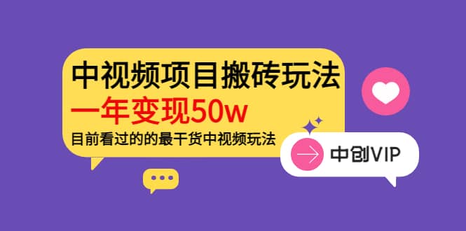 《老吴·中视频项目搬砖玩法，一年变现50w》目前看过的的最干货中视频玩法-即时风口网