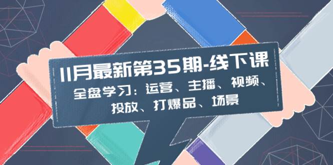 11月最新-35期-线下课：全盘学习：运营、主播、视频、投放、打爆品、场景-即时风口网