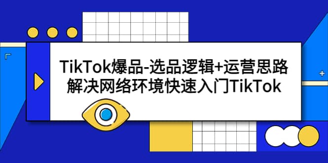 TikTok爆品-选品逻辑+运营思路：解决网络环境快速入门TikTok-即时风口网