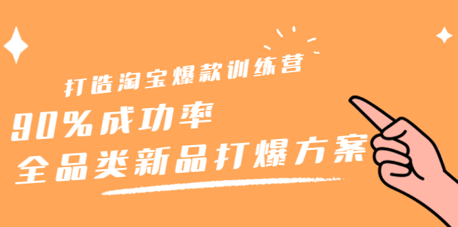 打造淘宝爆款训练营，90%成功率：全品类新品打爆方案-即时风口网