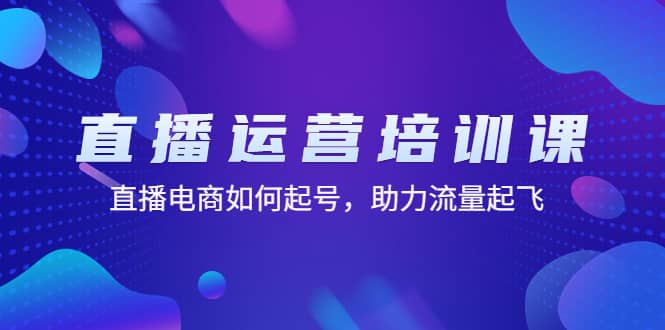 直播运营培训课：直播电商如何起号，助力流量起飞（11节课）-即时风口网