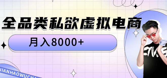 全品类私域虚拟电商，月入8000+-即时风口网