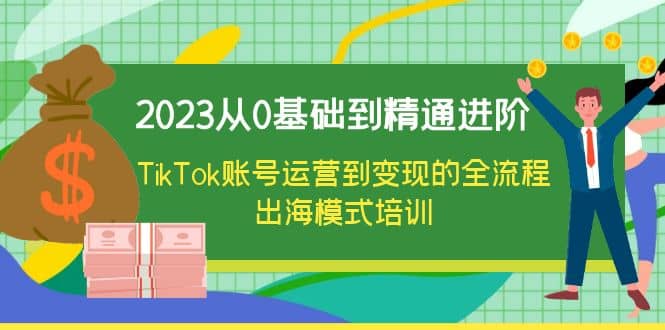 2023从0基础到精通进阶，TikTok账号运营到变现的全流程出海模式培训-即时风口网