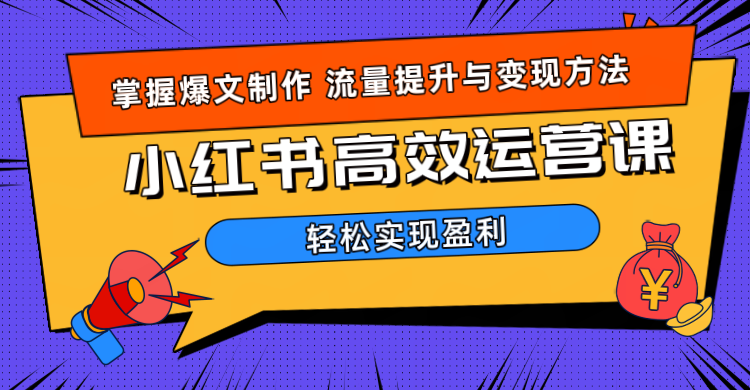 价值980小红书运营操作指南-即时风口网