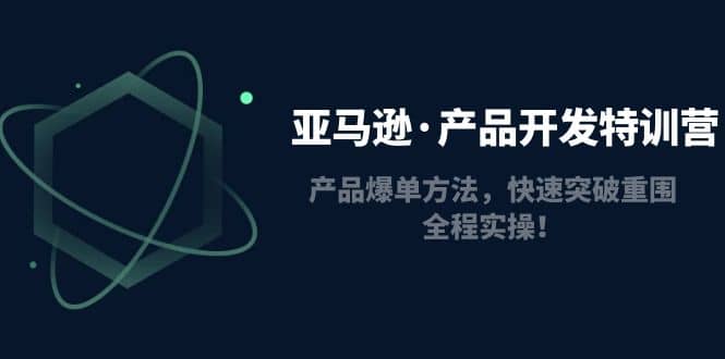 亚马逊·产品开发特训营：产品爆单方法，快速突破重围，全程实操-即时风口网