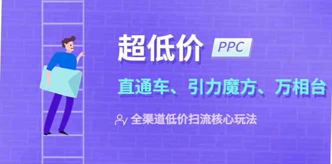 2023超低价·ppc—“直通车、引力魔方、万相台”全渠道·低价扫流核心玩法-即时风口网