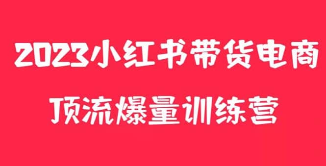 小红书电商爆量训练营，月入3W+！可复制的独家养生花茶系列玩法-即时风口网