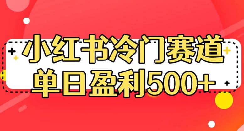 小红书冷门赛道，单日盈利500+【揭秘】-即时风口网