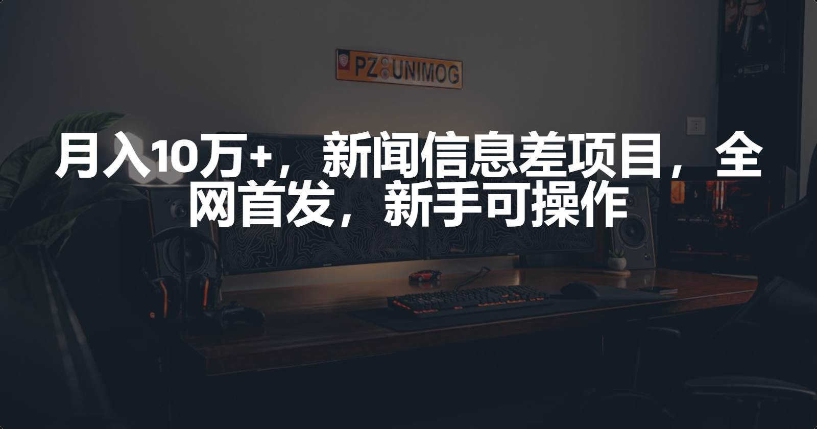 月入10万+，新闻信息差项目，新手可操作-即时风口网