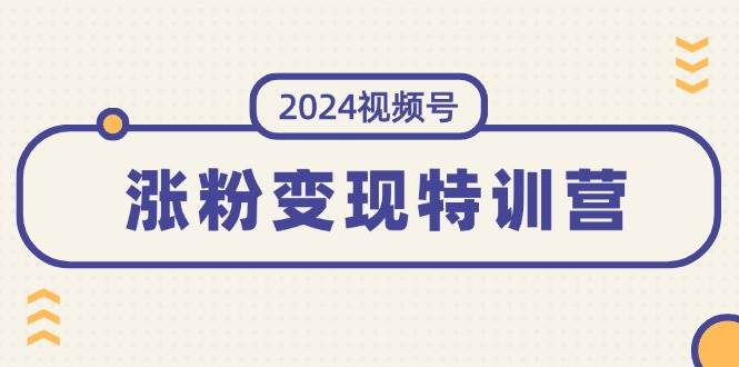 2024视频号-涨粉变现特训营：一站式打造稳定视频号涨粉变现模式（10节）-即时风口网