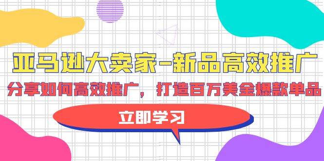 亚马逊 大卖家-新品高效推广，分享如何高效推广，打造百万美金爆款单品-即时风口网