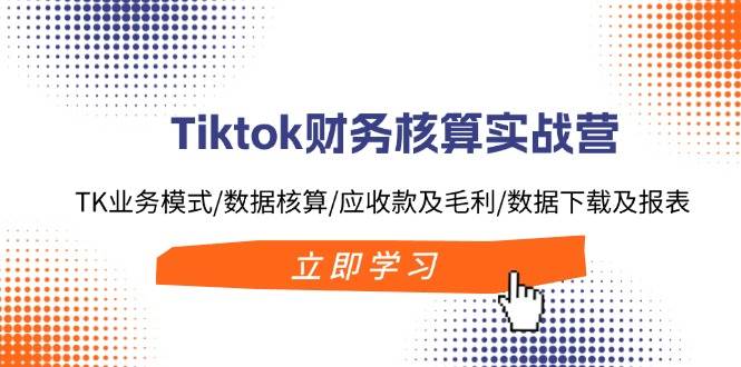 Tiktok财务核算实战营：TK业务模式/数据核算/应收款及毛利/数据下载及报表-即时风口网