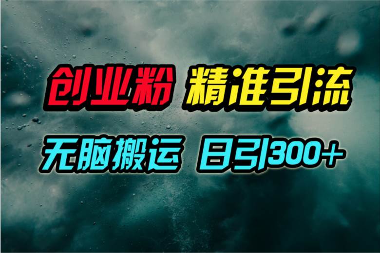 视频号纯搬运日引300+创业粉教程！-即时风口网