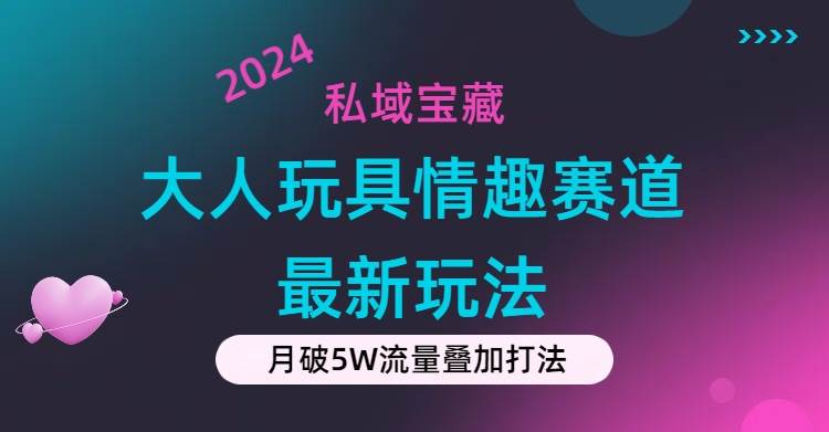 私域宝藏：大人玩具情趣赛道合规新玩法，零投入，私域超高流量成单率高-即时风口网