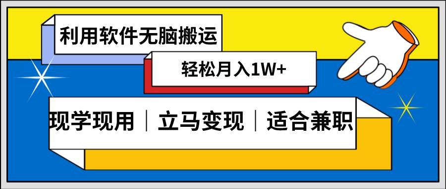 低密度新赛道 视频无脑搬 一天1000+几分钟一条原创视频 零成本零门槛超简单-即时风口网